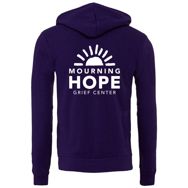 Mourning Hope Grieving Center: Logo Zip-Up Hooded Sweatshirt