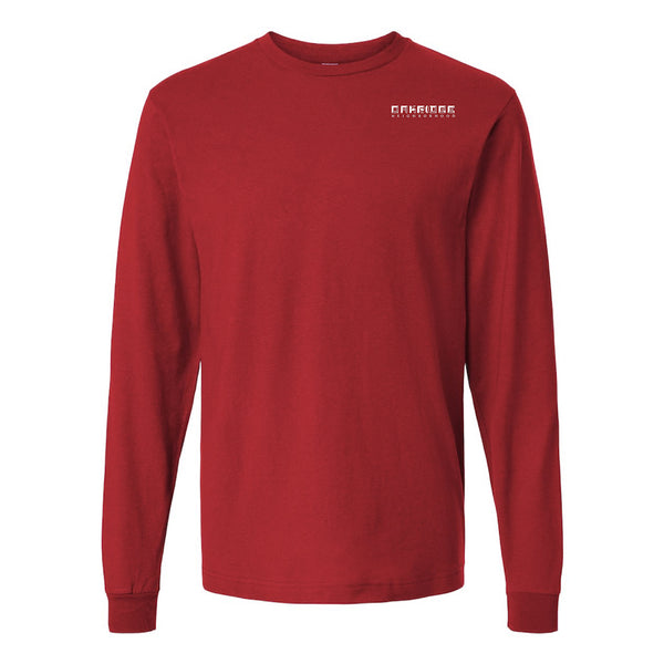 Oakridge Neighborhood: Pocket Logo Long Sleeve Shirt