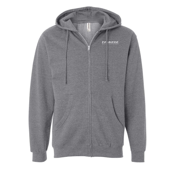 Oakridge Neighborhood: Pocket Logo Zip-Up Hooded Sweatshirt