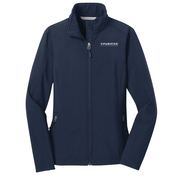 Oakridge Neighborhood: Pocket Logo Soft Shell Women's Jacket