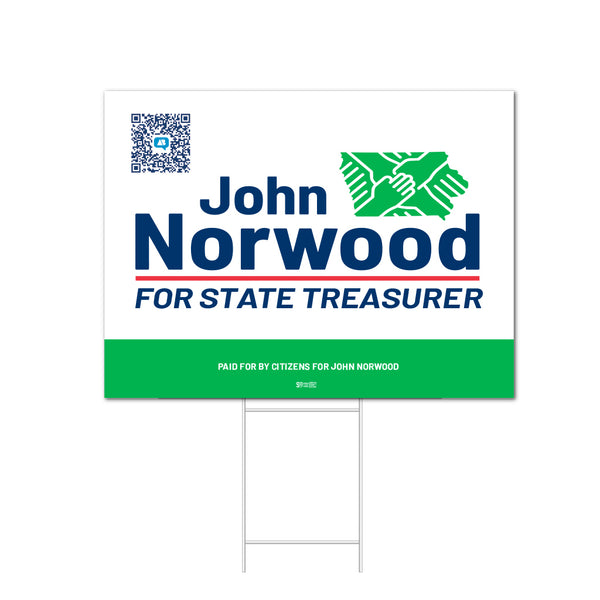 John Norwood Coroplast Yard Sign