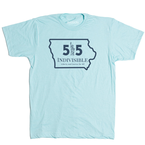 Indivisible 515 Logo Shirt - Heather Purist Blue