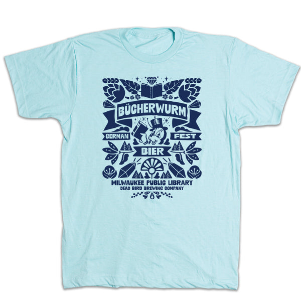 Milwaukee Public Library: Bücherwurm German Fest Shirt
