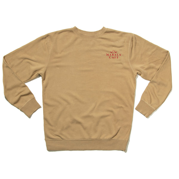 Nabala Cafe: Pocket Print Logo Crewneck Sweatshirt