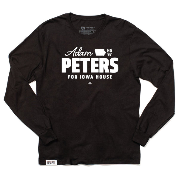 Adam Peters for Iowa House Logo Long Sleeve Shirt