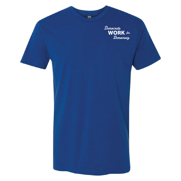 Cass County Dems: Democrats Work for Democracy Pocket Shirt