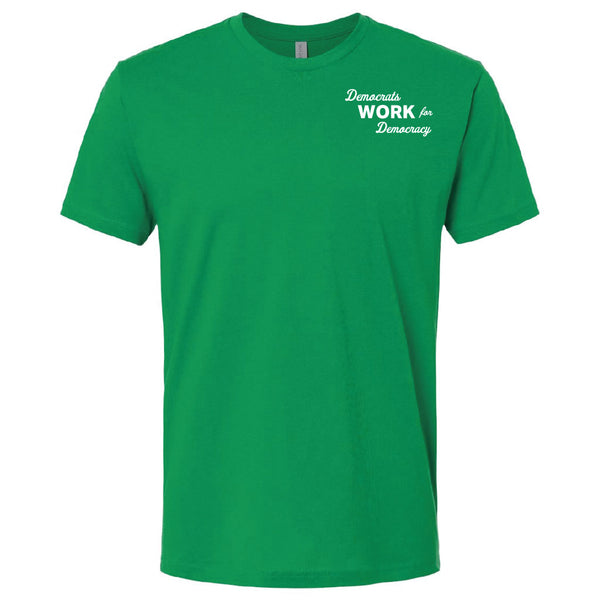 Cass County Dems: Democrats Work for Democracy Pocket Shirt