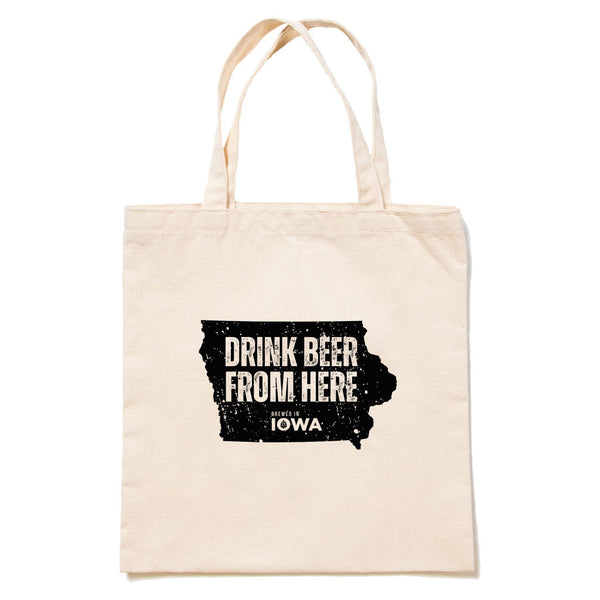 Drink Beer From Here Tote Bag