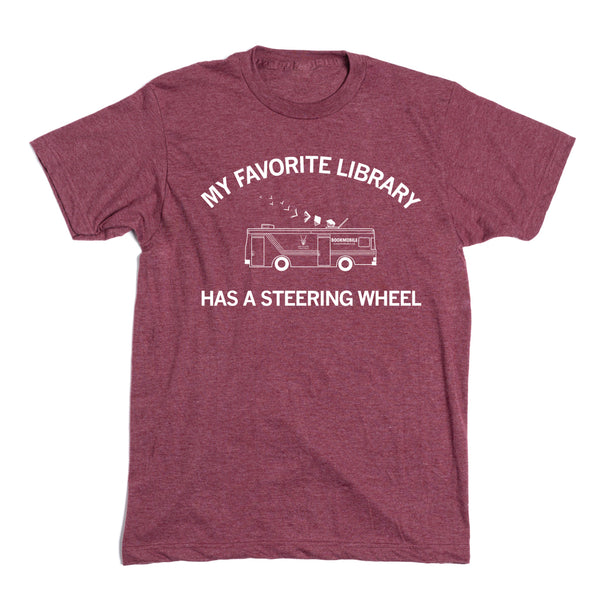 My Favorite Library Has A Steering Wheel Shirt