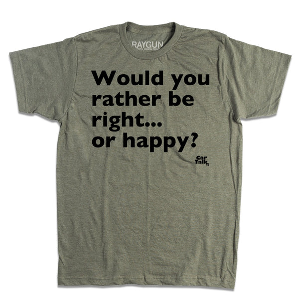 Car Talk: Happy or Right Shirt