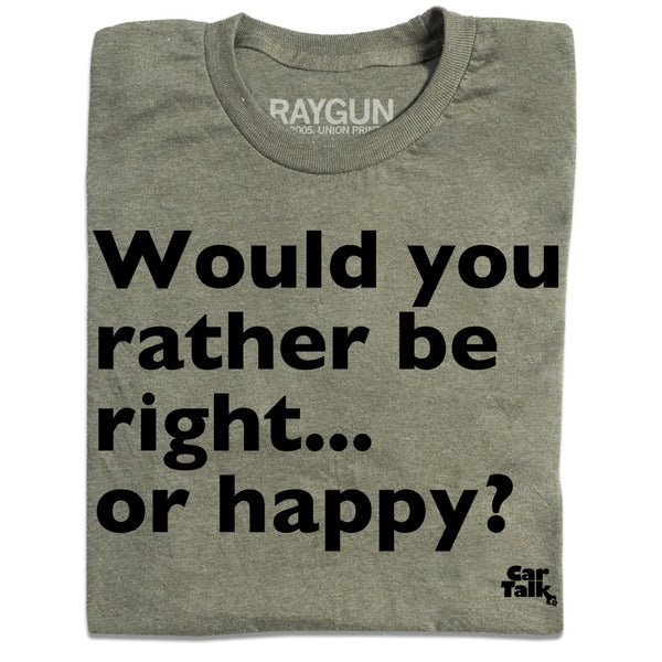 Car Talk: Happy or Right Shirt