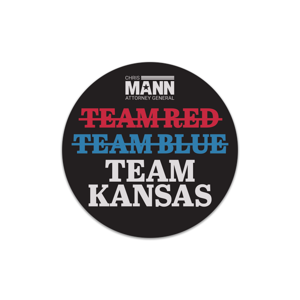 Chris Man: Team Kansas Sticker