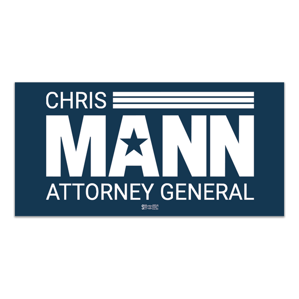 Chris Man: Attorney General Sticker