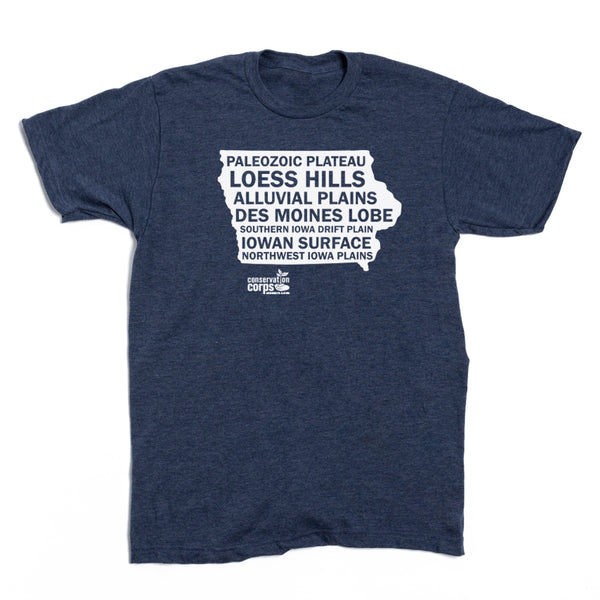 Conservation Corps Minnesota & Iowa: Iowa Landforms Shirt