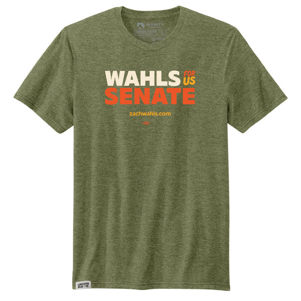 Zach Wahls: Wahls For US Senate Tri-Color Shirt