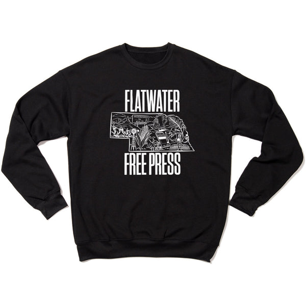 Flatwater Free Press Nebraska State Crewneck Sweatshirt