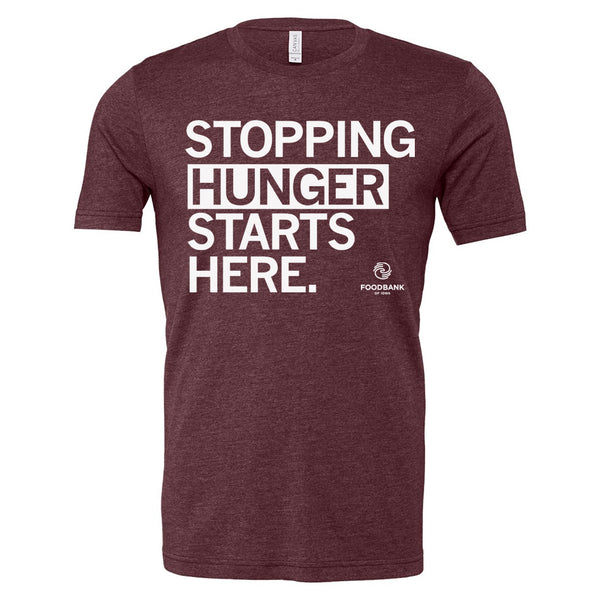 Stopping Hunger Starts Here Shirt