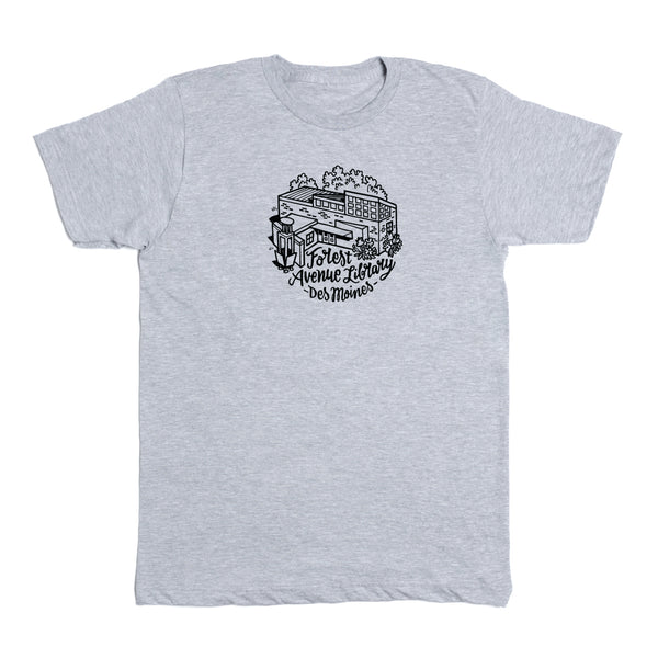 Des Moines Public Library 'Forest' Logo Shirt