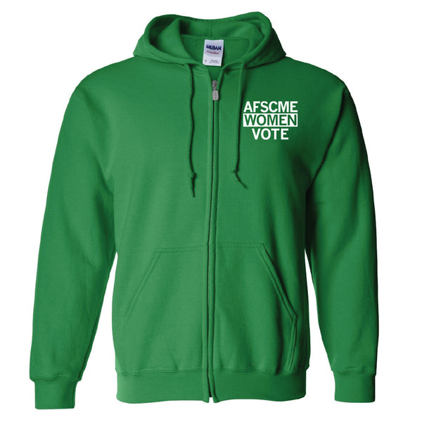 AFSCME 61: Women Vote Zip-Up Hooded Sweatshirt