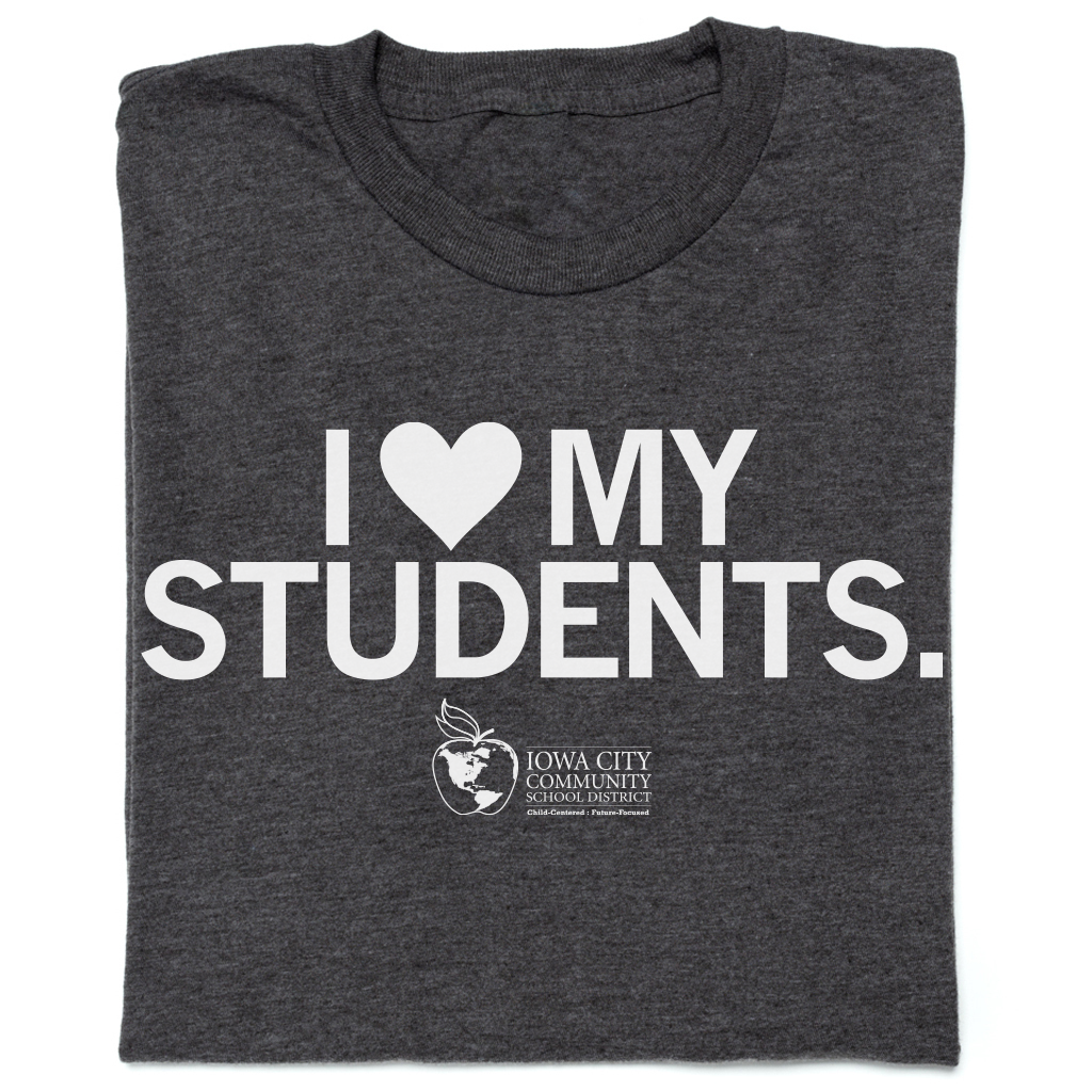 IC Schools: I Heart My Students Shirt – Raygun Custom