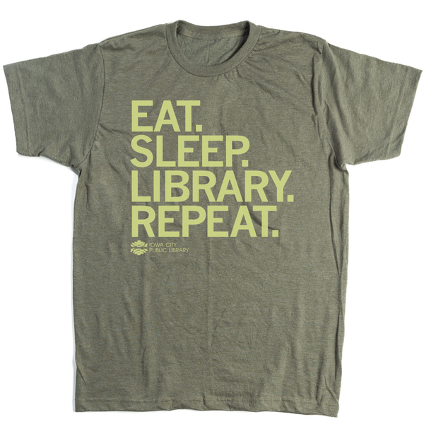 ICPL: Eat. Sleep. Library. Repeat. Shirt