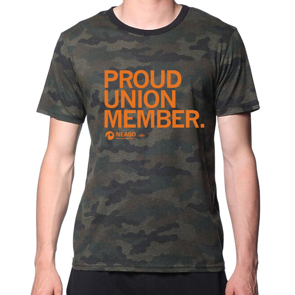 NEASO: Proud Union Member Camo Shirt