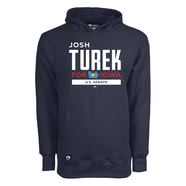 Josh Turek For Iowa: Logo Hooded Sweatshirt