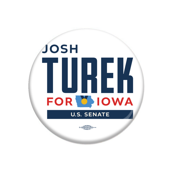 Josh Turek for Iowa: Logo Button