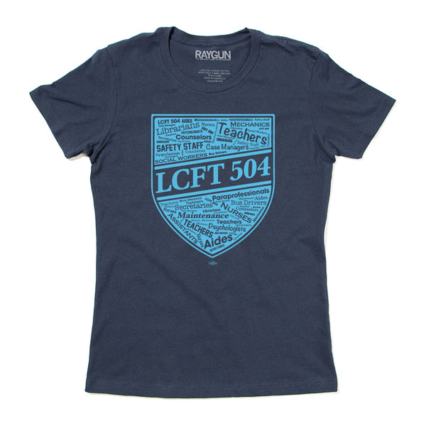 LCFT 504 Word Collage Shield Women's Shirt