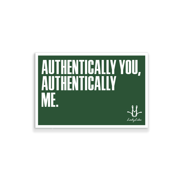 LadyLike: Authentically You, Authentically Me Postcard – Raygun Custom