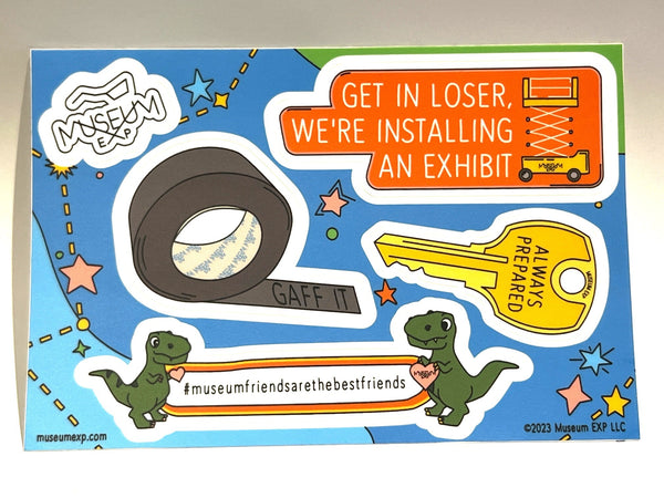 The Emporium: Exhibit Install Sticker Sheet