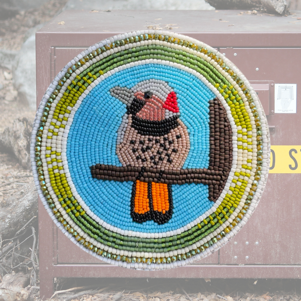 OSO Artists Orchard: Northern Flicker Beadwork Magnet