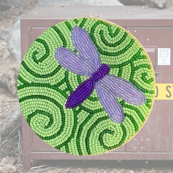 OSO Artists Orchard: Dragonfly beadwork Magnet