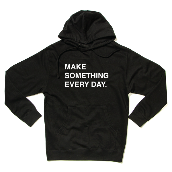 Jen Geigley Knits: Make Something Every Day Hooded Sweatshirt