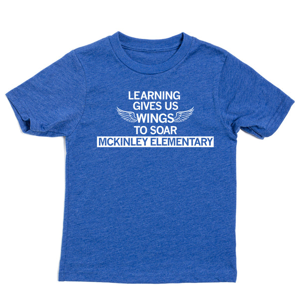 McKinley Elementary: Learning Gives Us Wings Kids Shirt