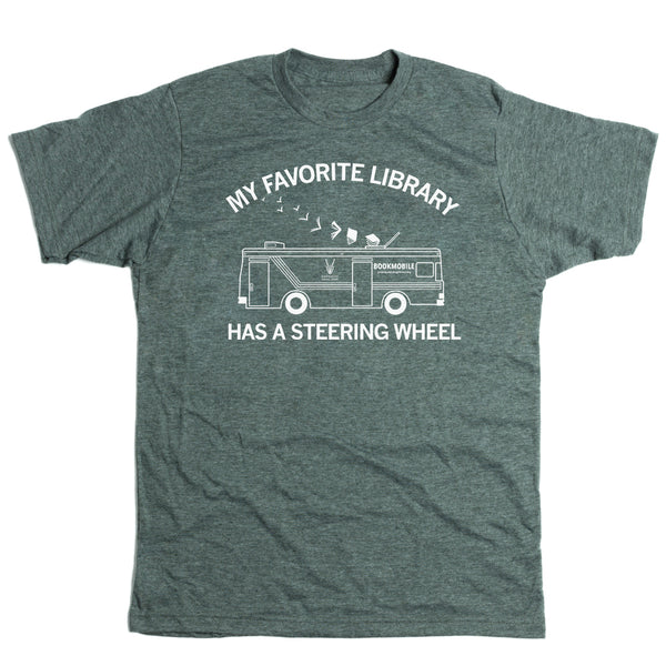 My Favorite Library Has A Steering Wheel Shirt