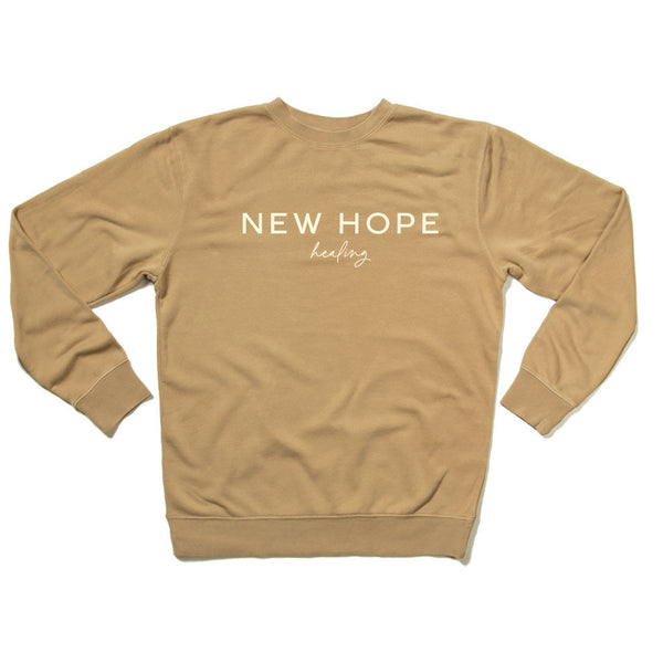 New Hope Healing Text Logo Crewneck Sweatshirt