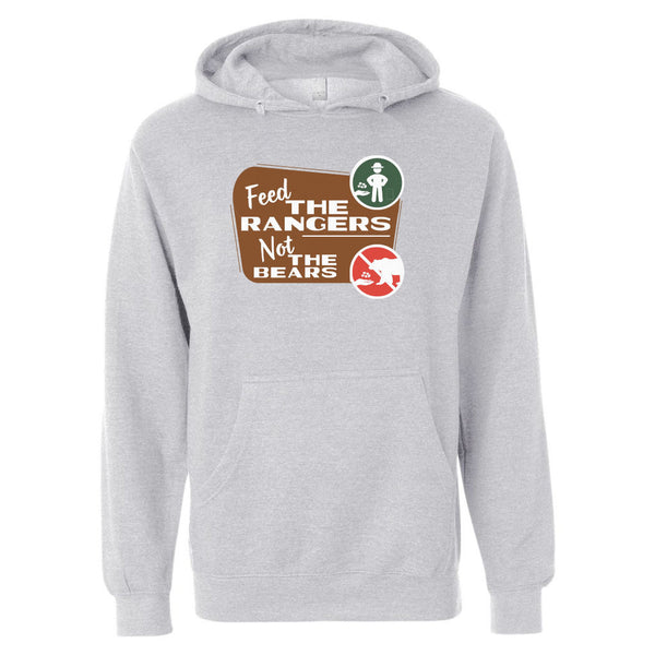 Feed the Rangers: Not the Bears Color Hooded Sweatshirt