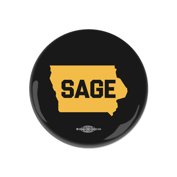 Sage for Senate: SAGE Black Text Button