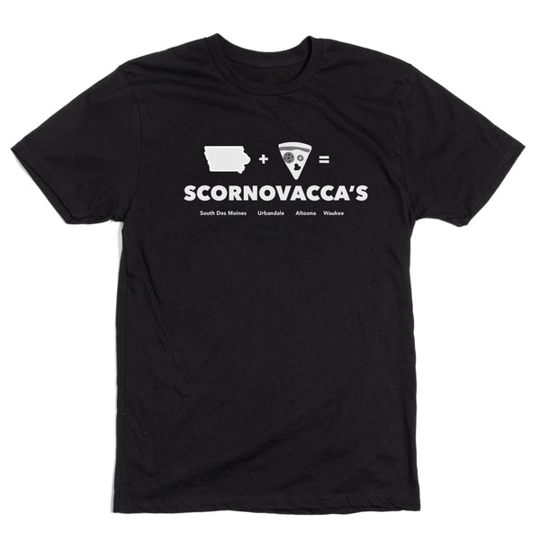 Iowa + Pizza = Scornovacca's Shirt