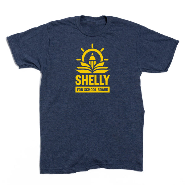 Shelly For School Board Vertical Logo Shirt