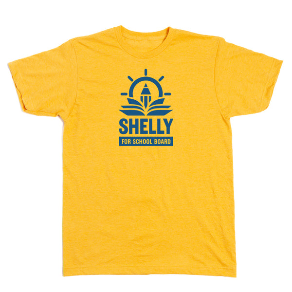 Shelly For School Board Vertical Logo Shirt