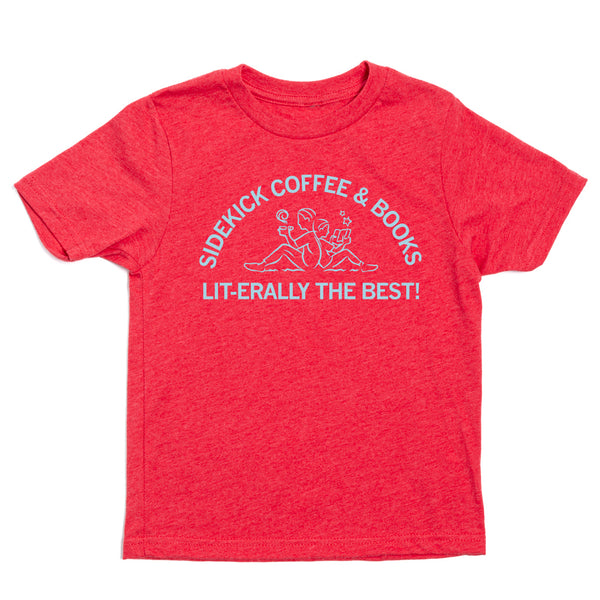 Sidekick Coffee: Lit-erally The Best Kids Shirt