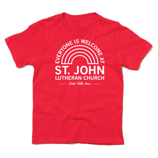 St. John Lutheran Church: Everyone Is Welcome Kids Shirt