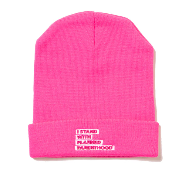 ON SALE! I Stand With Planned Parenthood Pink Beanie