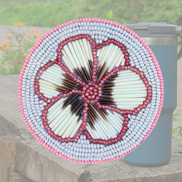 OSO Artists Orchard: Beadwork Dogwood Flower Sticker