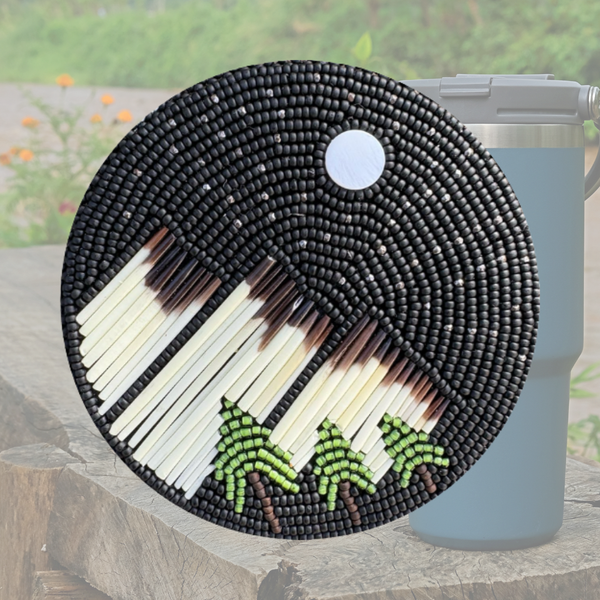 OSO Artists Orchard: Three brothers nightsky beadwork sticker