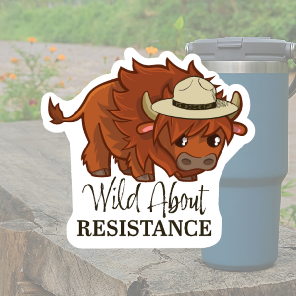 OSO Artists Orchard: Wild about resistance Bison sticker