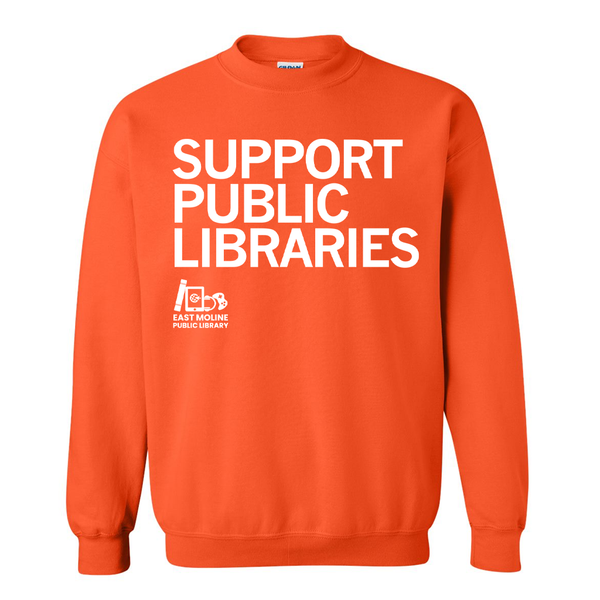 FOEMPL: Support Public Libraries Crewneck Sweatshirt