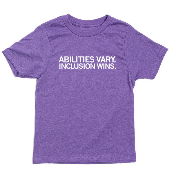 The Arc of East Central Iowa: Abilities Vary. Inclusion Wins Kids Shirt